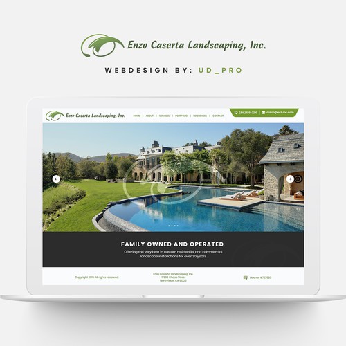 Website redesign for landscaping company