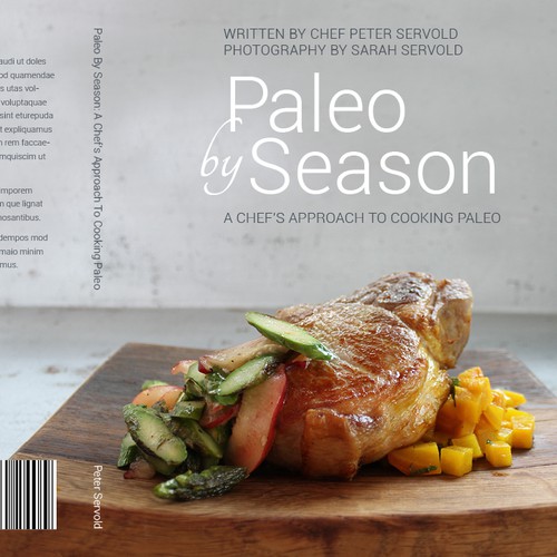 Paleo cook book needs a cover