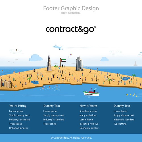 Contract & Go, Dubai - Footer Design