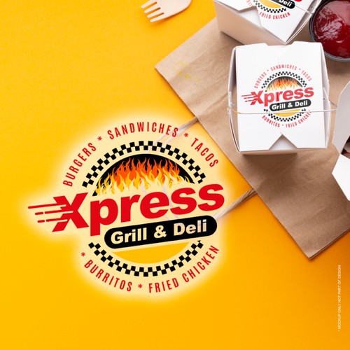 Grill and  Deli logo branding