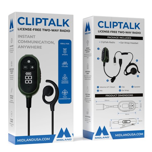 Premium Retail Box Packaging for CLIPTALK Two-Way Radio