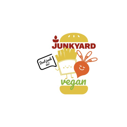 Just Junk It! Logo für einen veganen Foodtruck