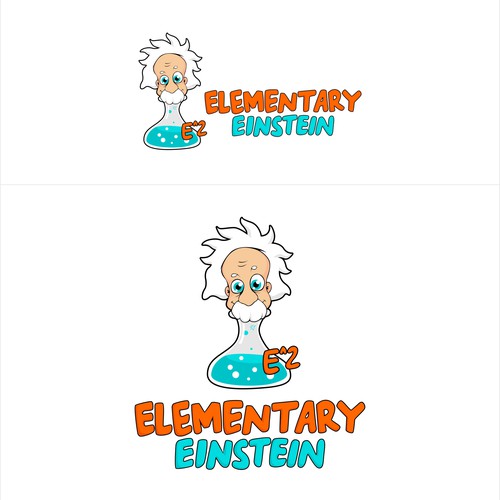 Mascot logo concept for Elementary Einstein