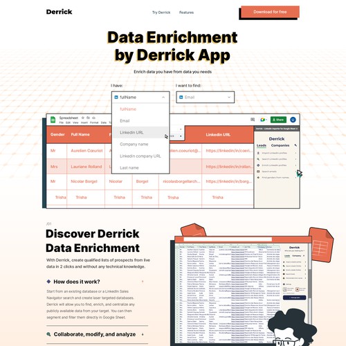  Landing Page to Democratize Data Scraping & Enrichment