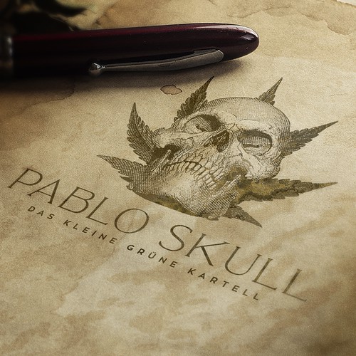 Pablo Skull logo design