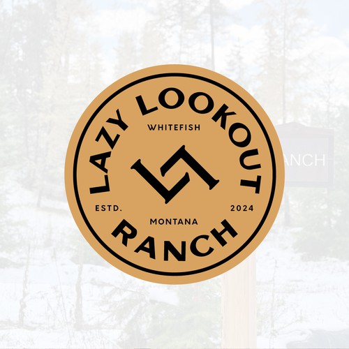 classic logo for a ranch in Montana