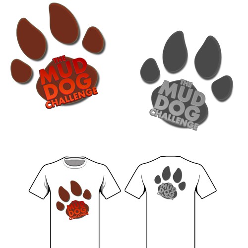 T-shirt design for the "The Mud Dog Challenge"
