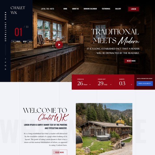 Chalet WK Website Design