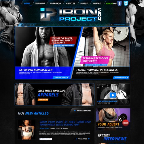 New website design wanted for Iron Project