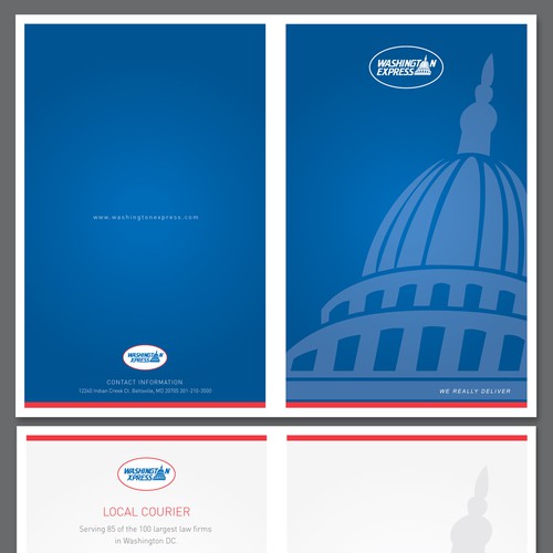 Create the next brochure design for Washington Express