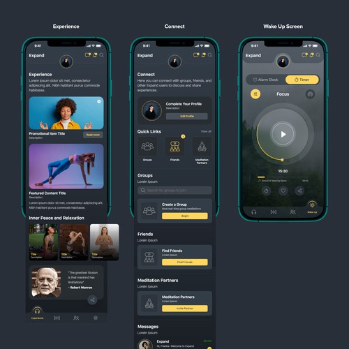  Meditation App Visual Design