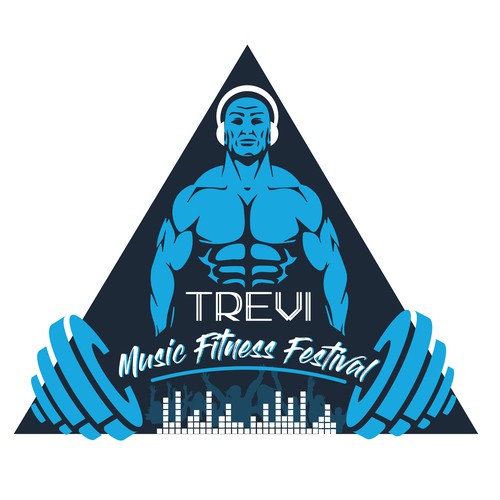 conception logo ( TREVI music fitness festival )