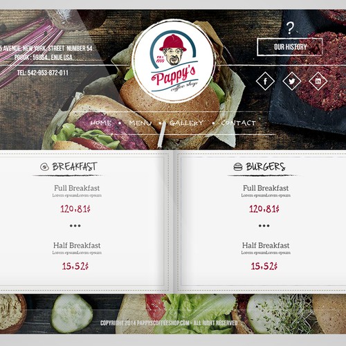 web design for pappy's