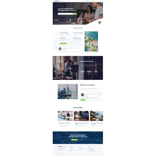 Real estate landing page