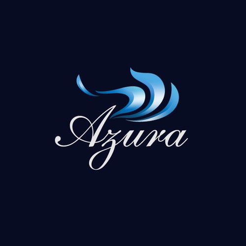 luxury water spa logo for for azura