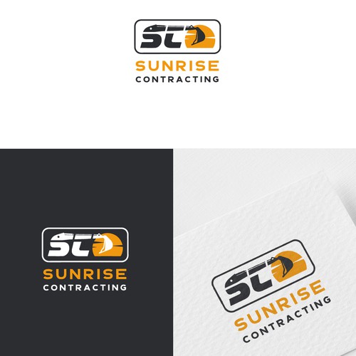 Logo concept for sunrise contracting