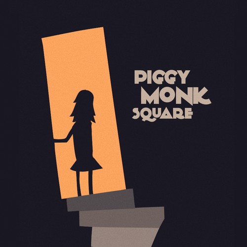 Bookcover 'Piggy Monk Square'