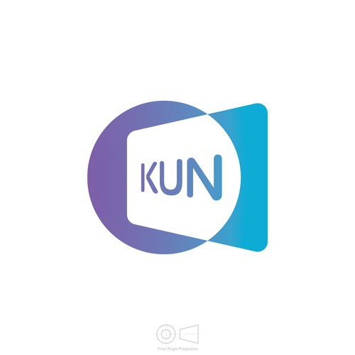 Simple and Slim Logo Design for KUN Electronic