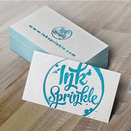 Create a futuristic, minimalistic, yet powerful logo relating to art and ink