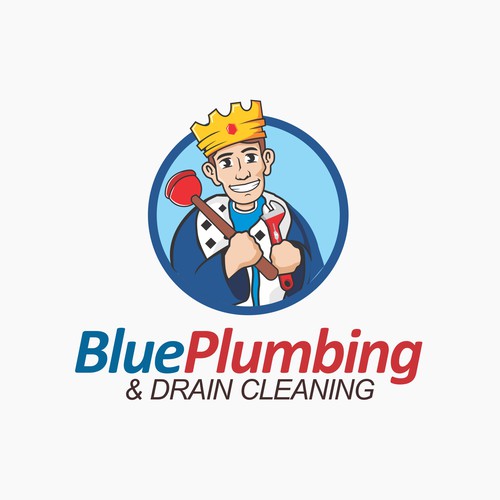 Playful logo for plumbing and dry cleaning services