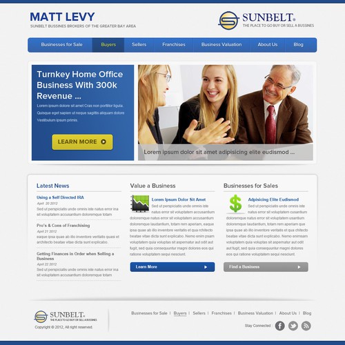 Help Sunbelt Business Brokers with a new website design