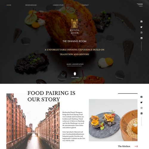 Elegant Website for Restaurant/Bar in Germany