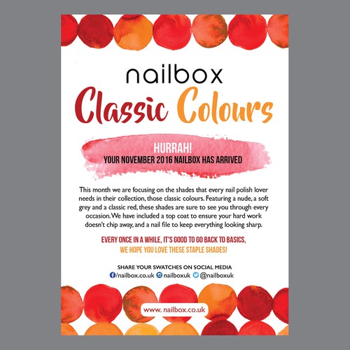 flyer for nailbox