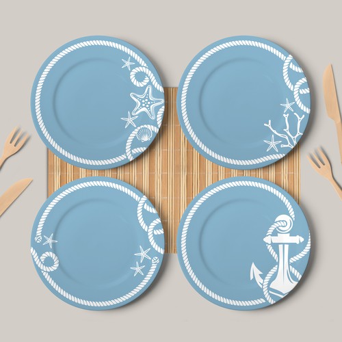 Pattern for Outdoor Melamine Set Plates