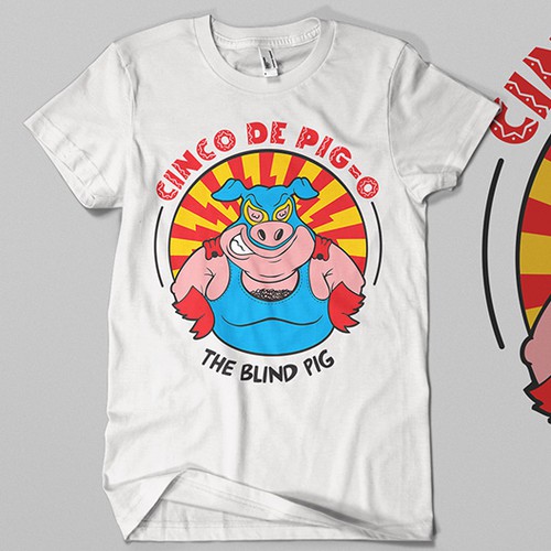 Mexican Wrestler Themed T-shirt Design