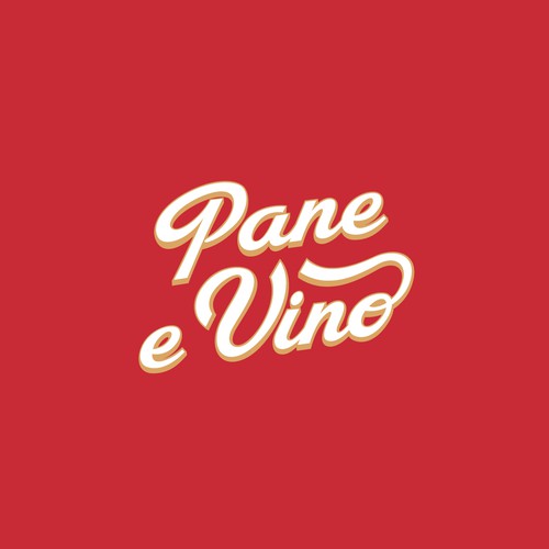 A classic hand-lettered Italian restaurant logo
