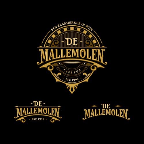 Classic logo concept for Cafe and Pub
