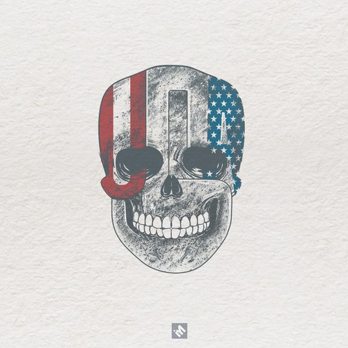 USA skull