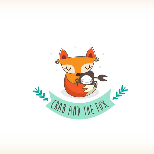 Crab and the Fox logo design