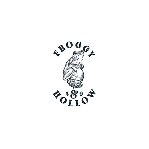 Logo concept for FROGGY 5&9 HOLLOW