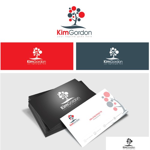 Create the next logo and business card for Kim Gordon