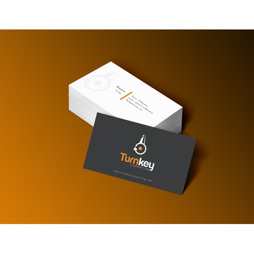 Create a logo utilizing a turn symbol & a key