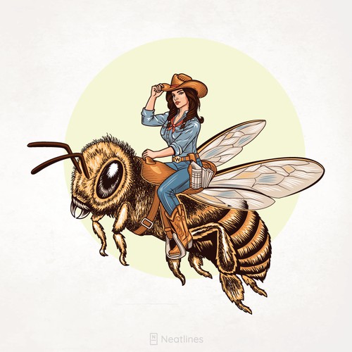 Mascot design for Honey Label
