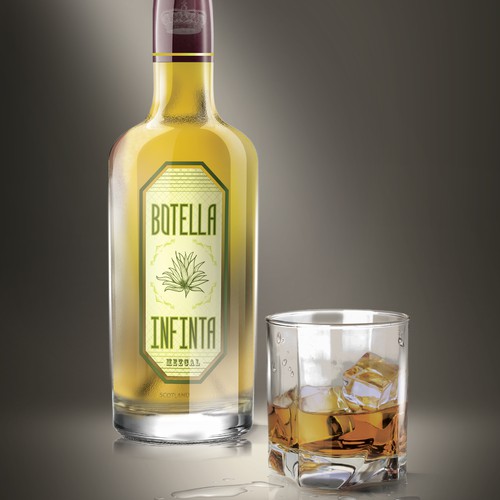 Product Label for "Botella Infinita" mezcal drink