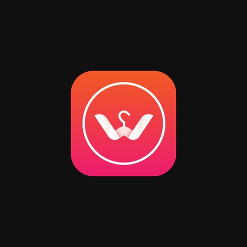 Modern clothing app icon