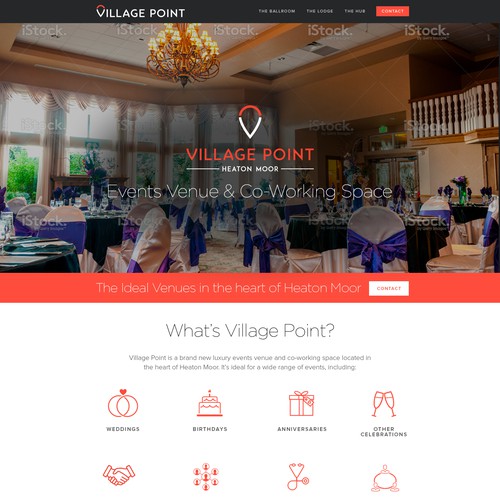 Web Design for a Luxury events venue