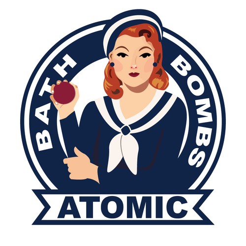 Vintage Style Logo for Bath Bombs 