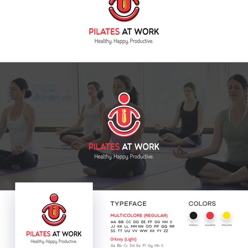 Logo concept for project Pilates At Work