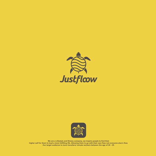 fun and elegance logo for justfloow