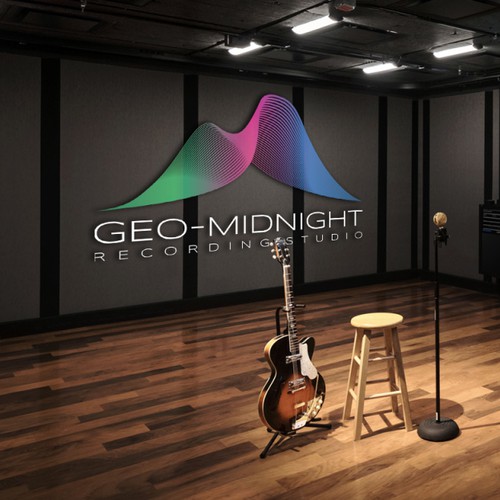 GeoMidnight - Logo for a recording studio