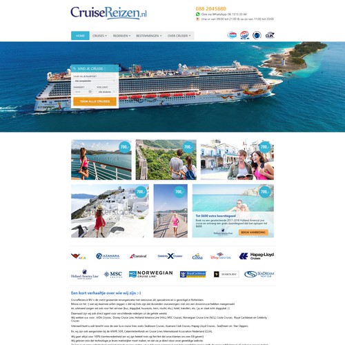 CruizeReizen webpage redesign concept