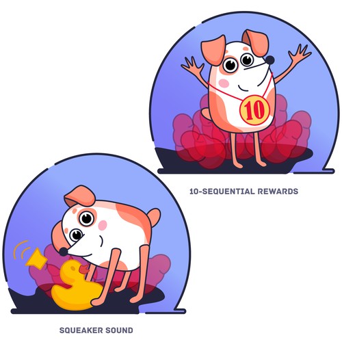 Icons for the application about dogs