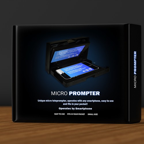 print or packaging design for MicroPrompter