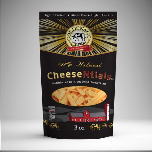 Create Elegant and Dazzling Product Label for Cheese Product