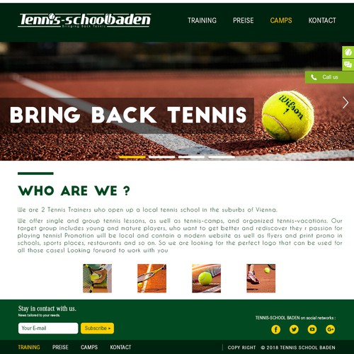 Tennis school baden