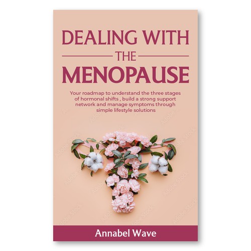 Dealing with the menopause book cover design